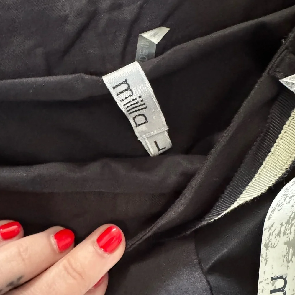 Miilla Clothing Black Maxi Skirt with Flowing Panels